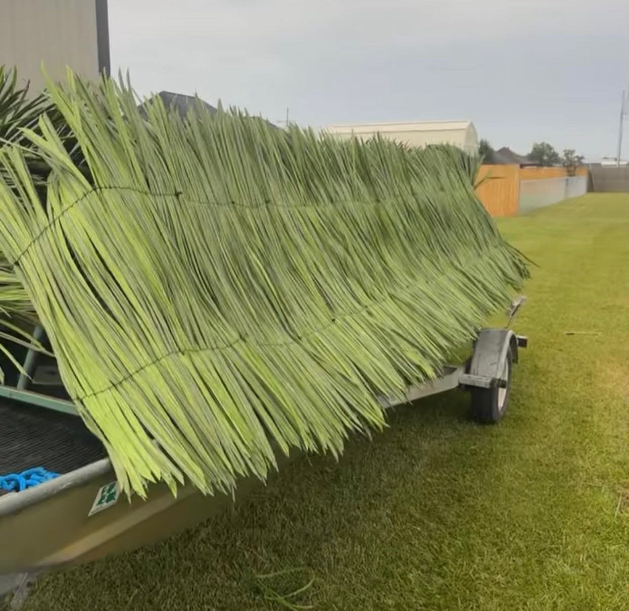 Custom Length Synthetic BlindGrass Boat Blind Camo Kit - Single Side