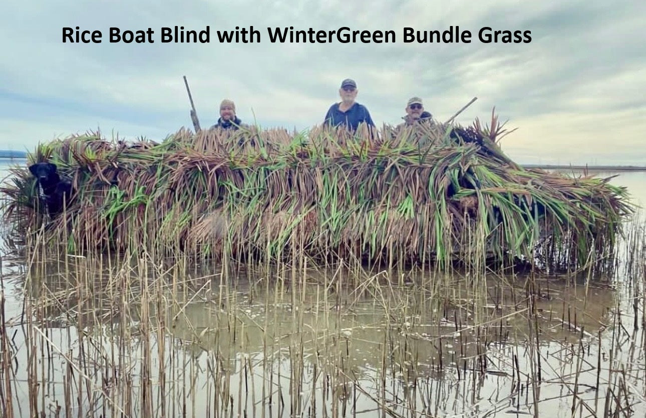 Custom Length Synthetic BlindGrass Boat Blind Camo Kit - Single Side
