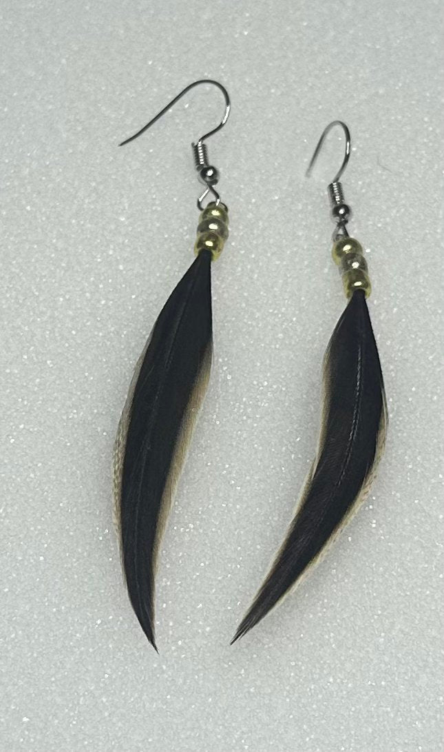 Pintail Feather Earrings by Dakota Feather Creations