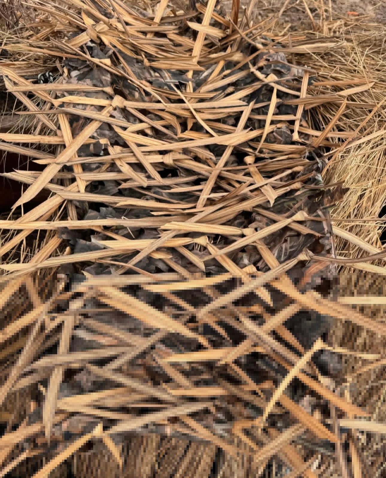 (2 Pack) 2’x4' 3D Synthetic ‘Hole Cover’ Ghillie Blanket