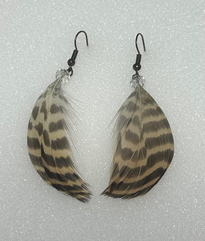 Blue-Winged Teal Feather Earrings by Dakota Feather Creations