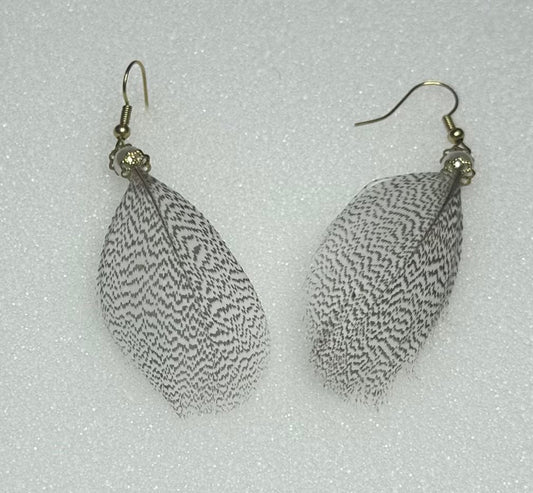Canvasback Feather Earrings by Dakota Feather Creations