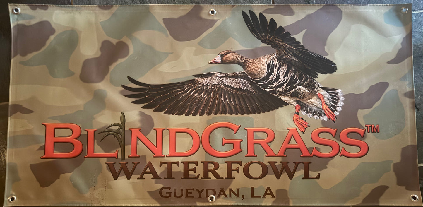 BlindGrass Waterfowl 2’ x 4’ Banner Free Shipping
