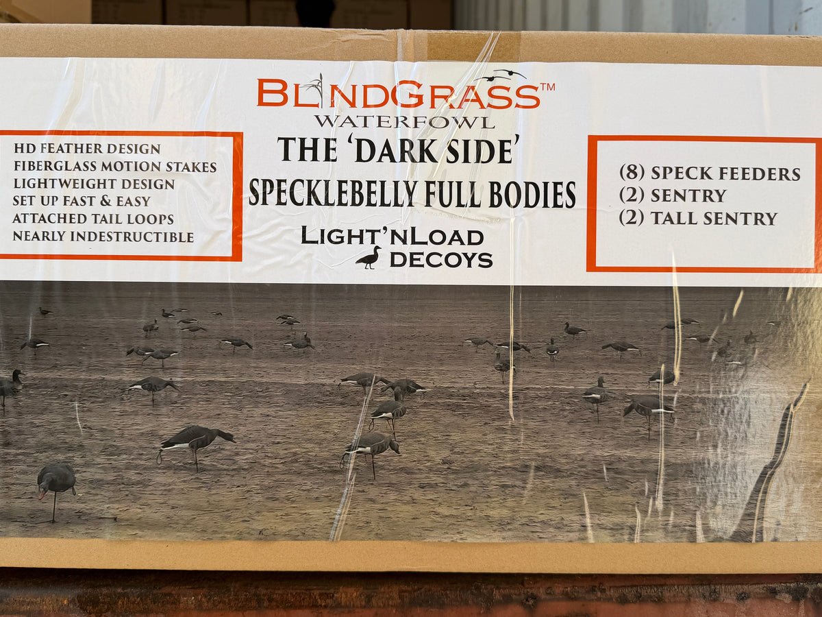 Light’N’Load Full-Body ‘Dark Side’ Specklebelly Decoys (12 Pack)