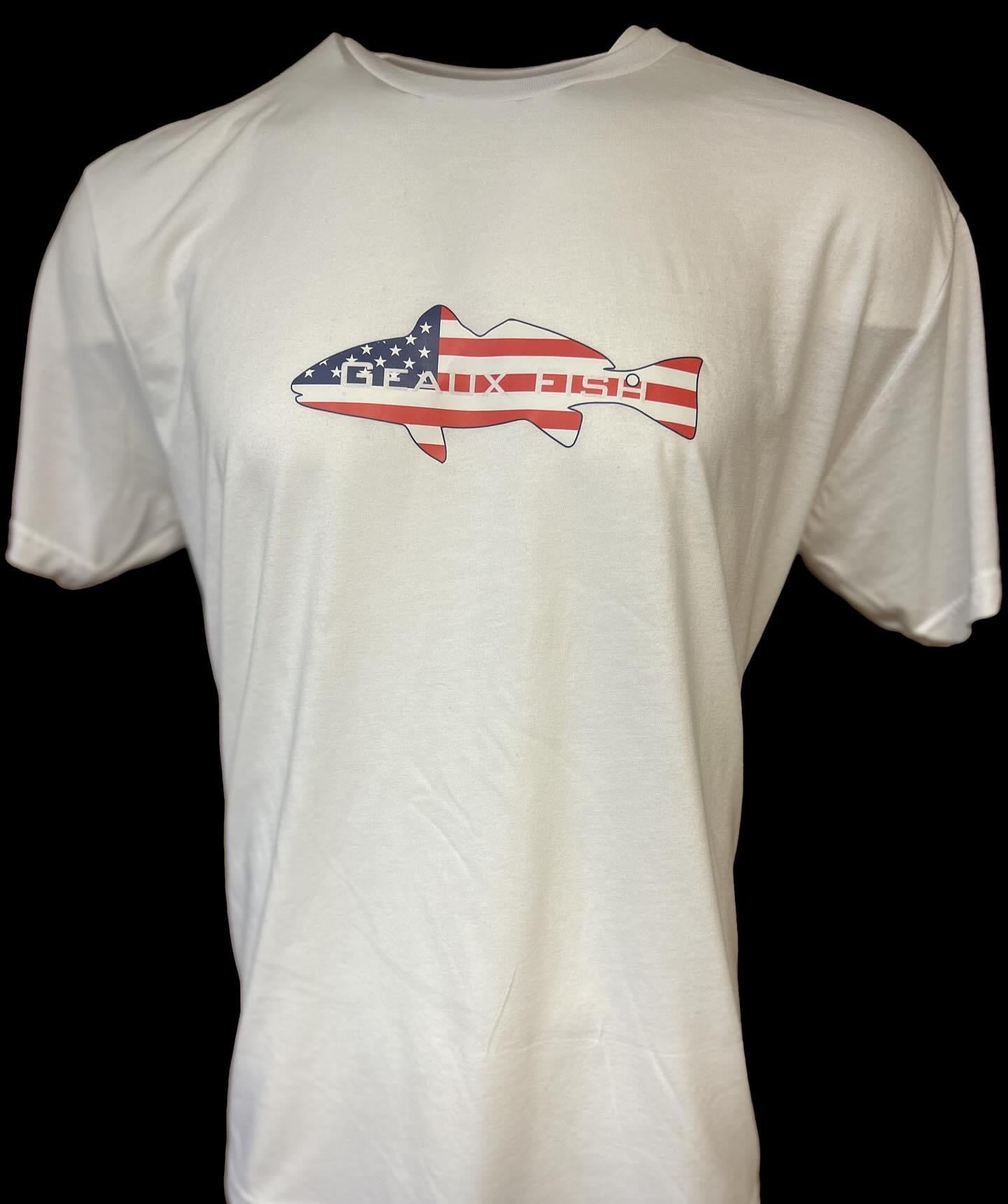 UltraSoft Geaux Fish Red, White and Blue T-Shirt (Free Shipping)