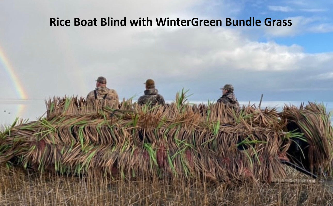 Custom Length Synthetic BlindGrass Boat Blind Camo Kit - Single Side