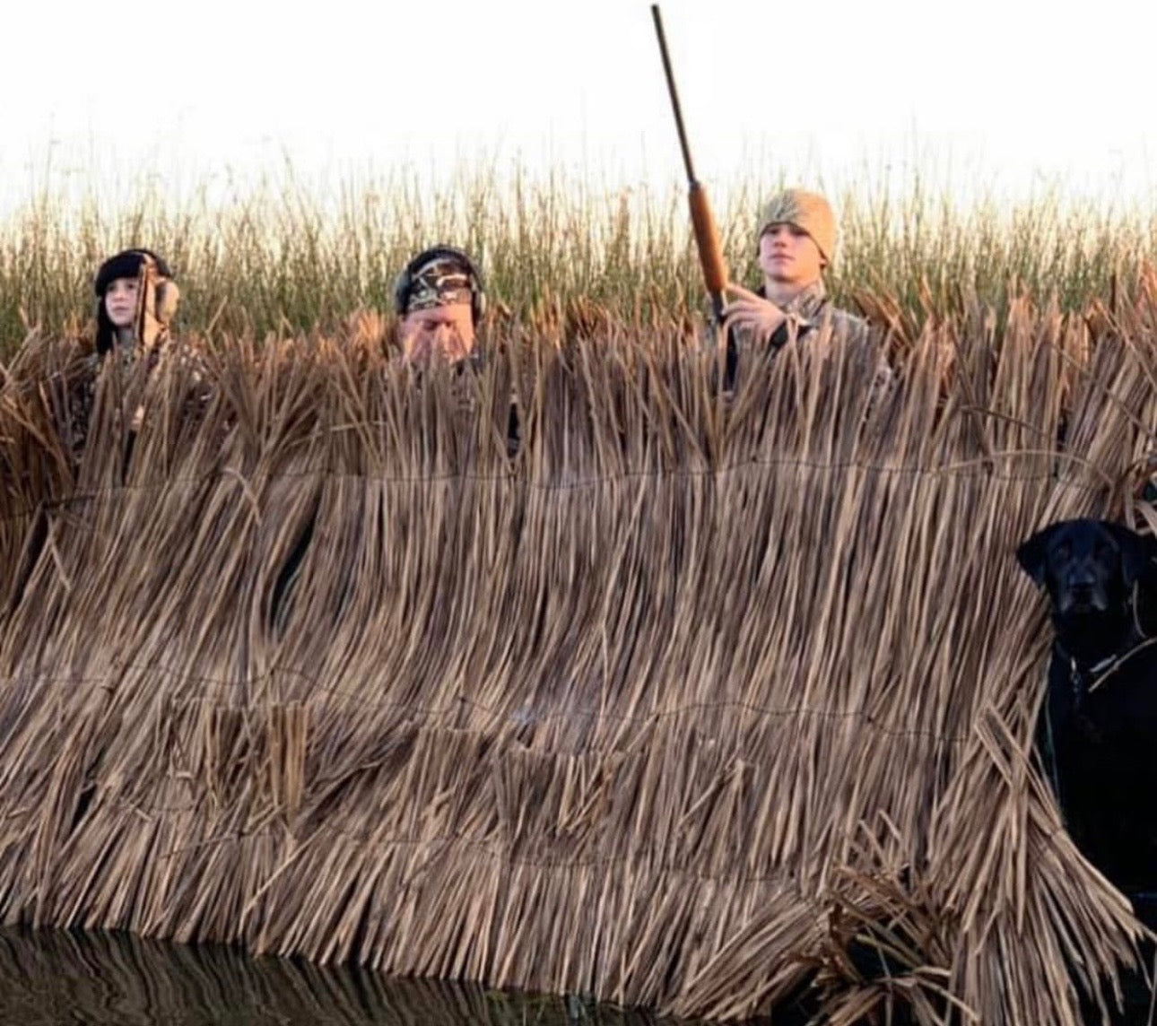 Custom Length Synthetic BlindGrass Boat Blind Camo Kit - Single Side
