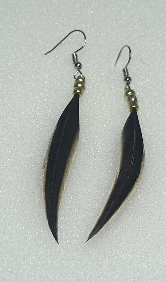 Pintail Feather Earrings by Dakota Feather Creations