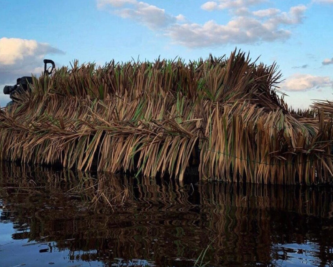 Custom Length Synthetic BlindGrass Boat Blind Camo Kit (per side) (We are out of Wintergreen)