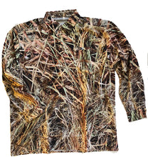 Load image into Gallery viewer, Coastal Zone OptaDry Long Sleeve Button Down BlendHD Camouflage