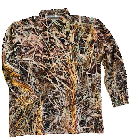 Coastal Zone OptaDry Long Sleeve Button Down BlendHD Camouflage